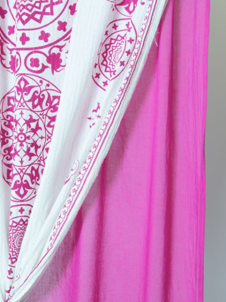 Layered Cotton Mandala Curtain 178cm
