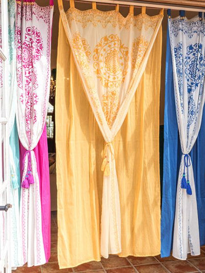 Mehrlagiger Mandala-Vorhang aus Baumwolle 178cm