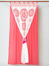 Rideau Mandala en coton superposé 178cm