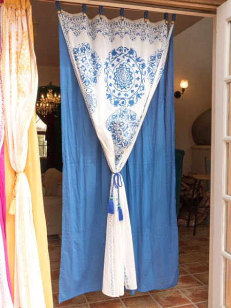 Layered Cotton Mandala Curtain 178cm