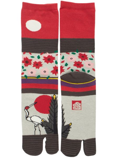 HANAFUDA TABI Socks 25～28cm Socks by Kaya - Ametsuchi