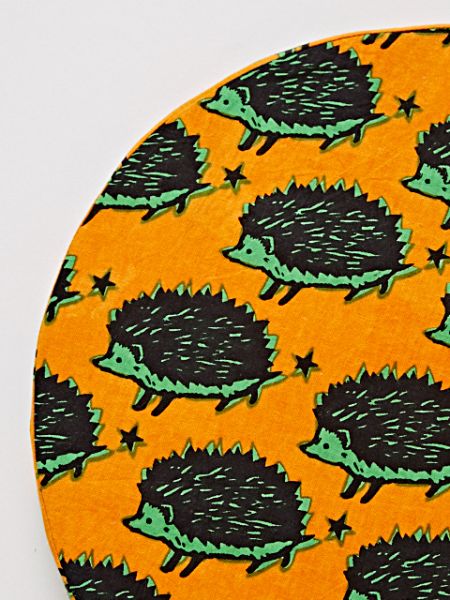 African Fabric Inspired Animal Round Cushion