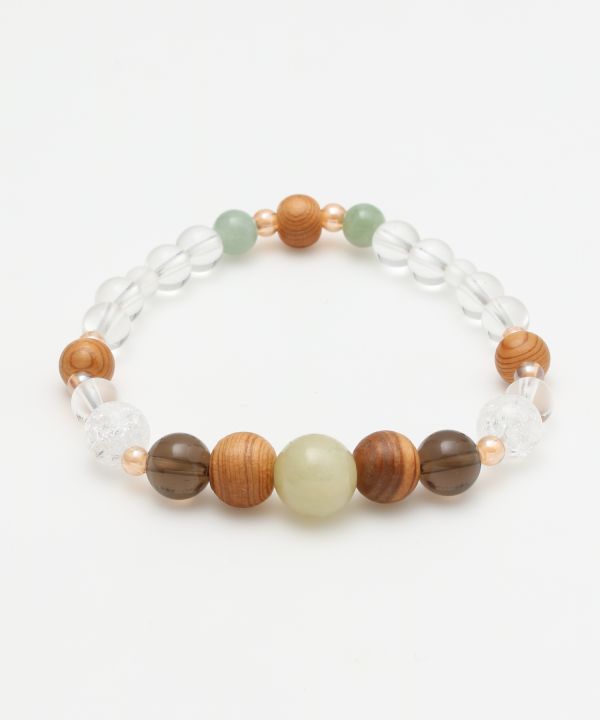 Pulseras y brazaletes de cedro Jade x YAKUSUGI 岩座 - Ametsuchi