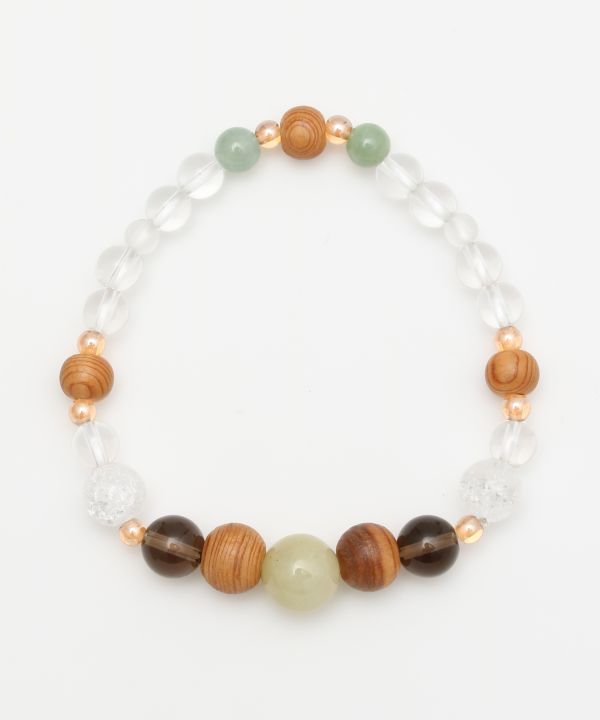Pulseras y brazaletes de cedro Jade x YAKUSUGI 岩座 - Ametsuchi