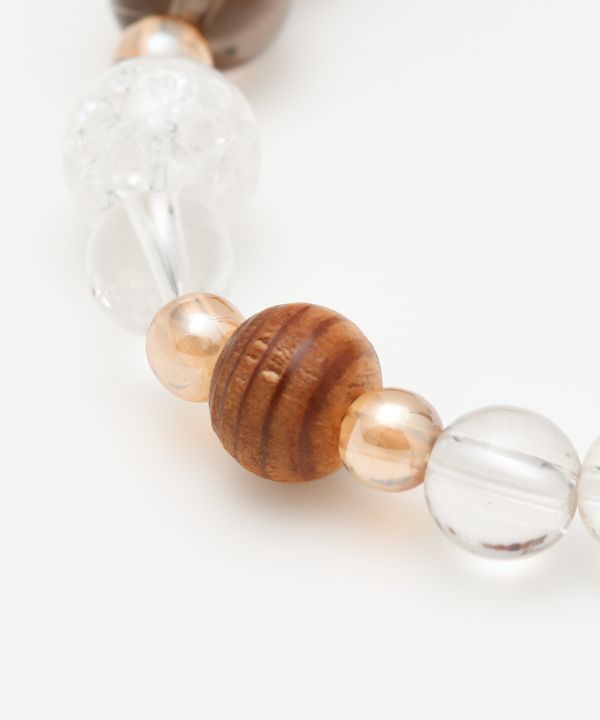 YAKUSUGI, Crystal, Rose Tiger Eye Bracelet