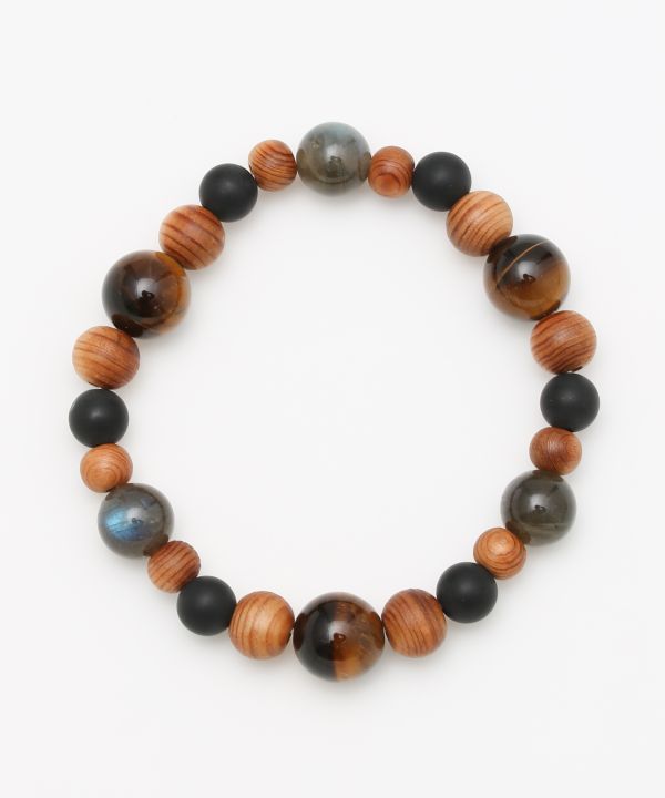 YAKUSUGI Hexagram Tiger Eye Bracelet Bangles & Bracelets by 岩座 - Ametsuchi