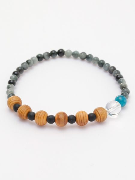 YAKUSUGI x White Tiger Eye Bracelet