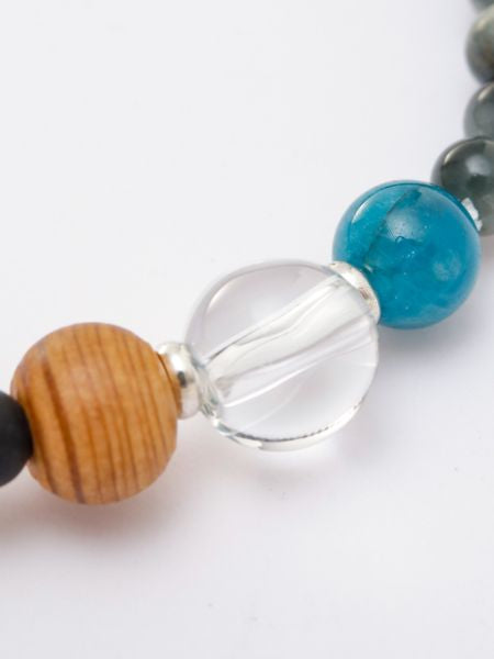 YAKUSUGI x White Tiger Eye Bracelet