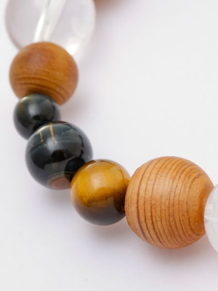 YAKUSUGI, Four Gods Crystal, Tiger Eye Bracelet Bangles & Bracelets by 岩座 - Ametsuchi