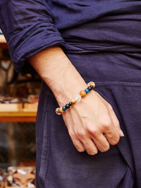YAKUSUGI, Four Gods Crystal, Apatite Bracelet Bangles & Bracelets by 岩座 - Ametsuchi