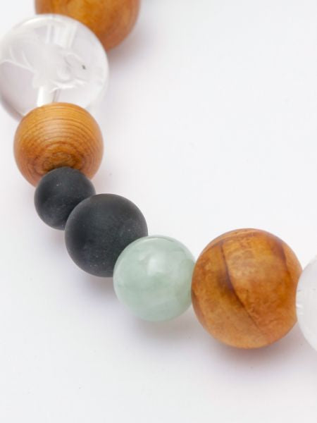 YAKUSUGI, Four Gods Crystal, Jade Bracelet Bangles & Bracelets by 岩座 - Ametsuchi