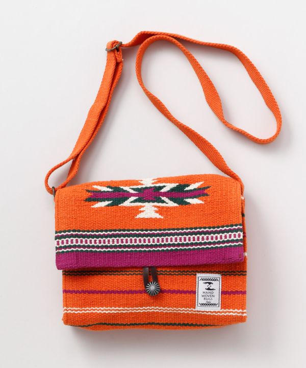 Hand Woven Geometric Pattern Shoulder Bag