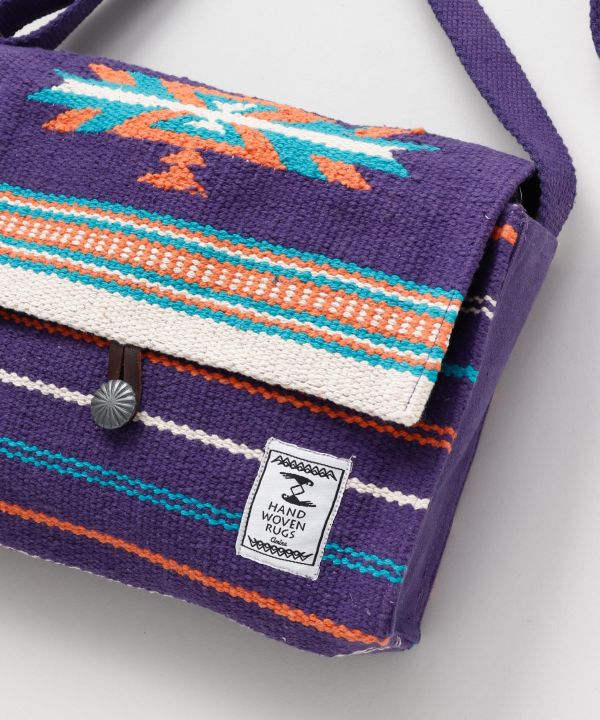 Hand Woven Geometric Pattern Shoulder Bag