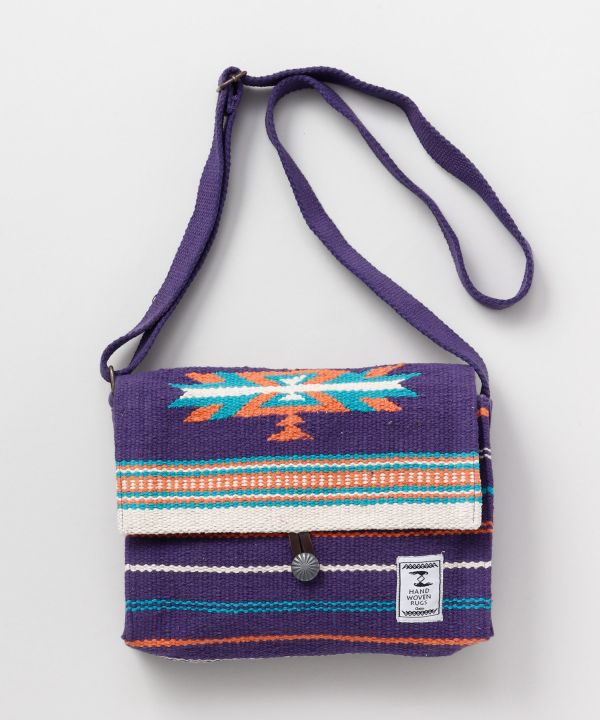 Hand Woven Geometric Pattern Shoulder Bag