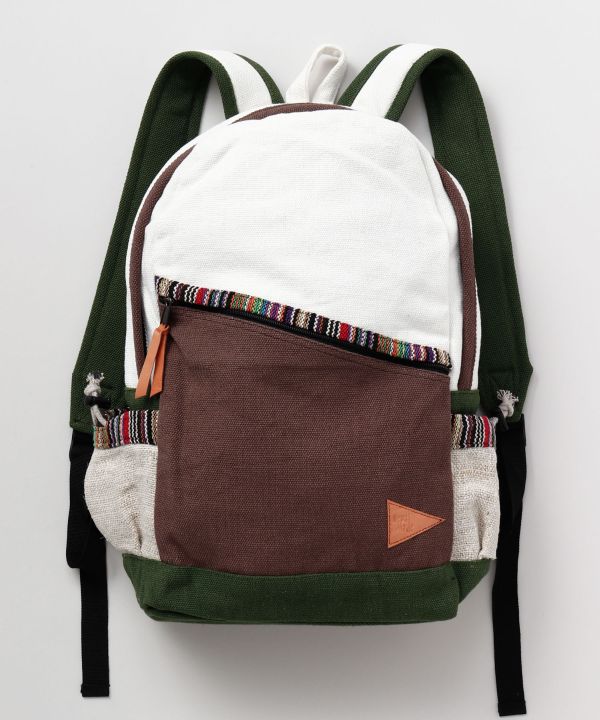 Nepali Woven Cotton Backpack