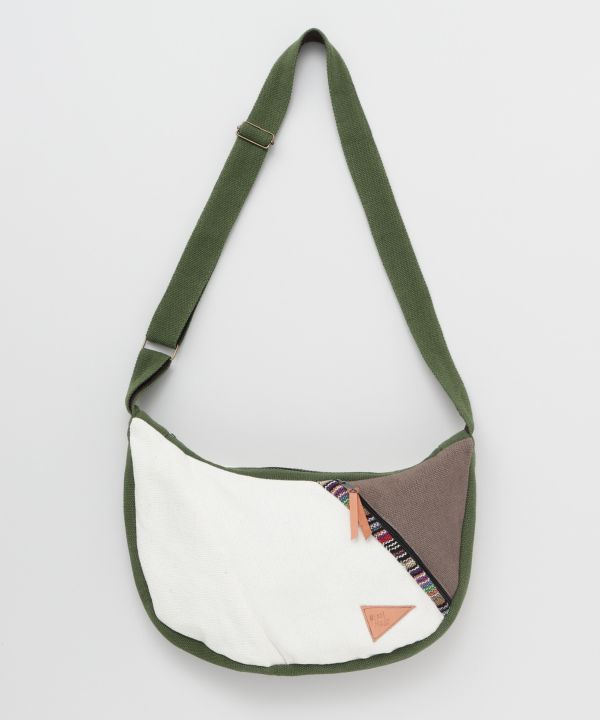 Nepali Woven Crescent Shoulder Bag