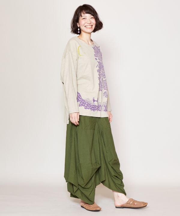 Plain Nepali Cotton Skirt