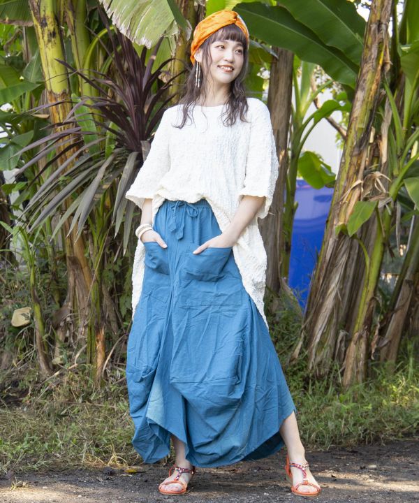 Plain Nepali Cotton Skirt