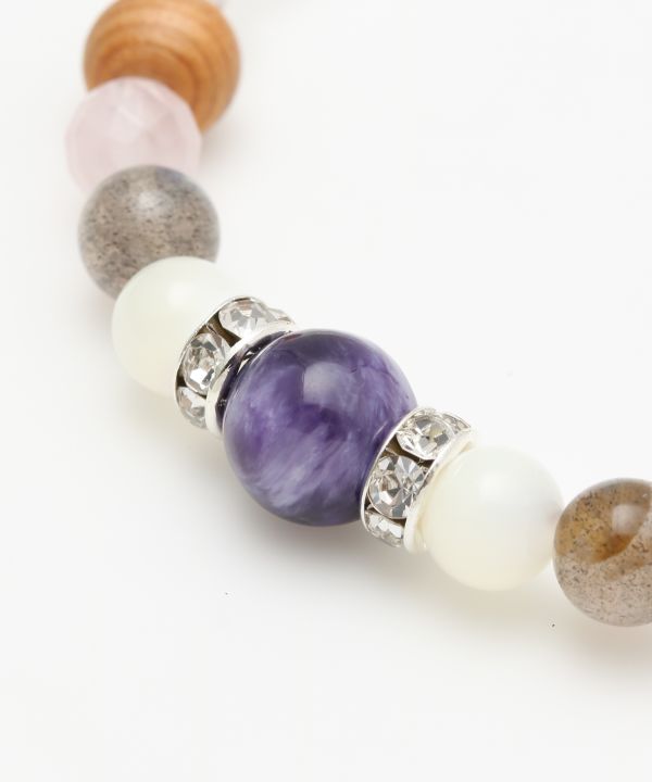 YAKUSUGI x Charoite Beads Bracelet