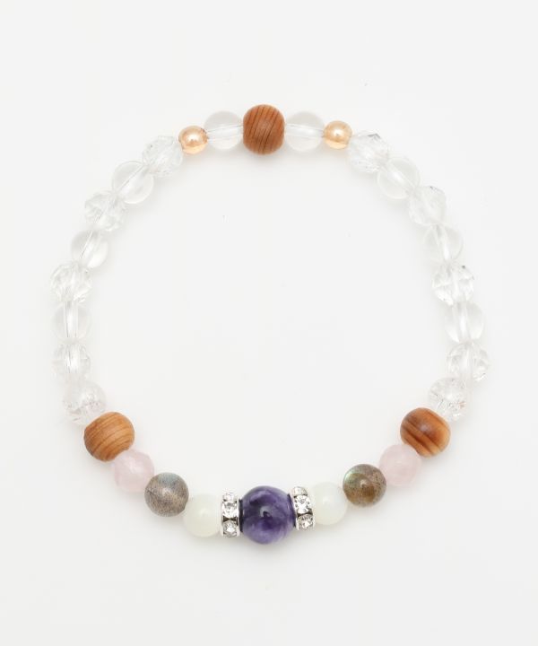 YAKUSUGI x Charoite Beads Bracelet