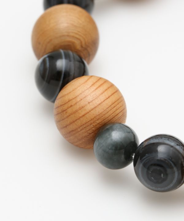 YAKUSUGI Octagram Eye Agate Bracelet