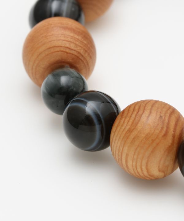 YAKUSUGI Octagram Eye Agate Bracelet