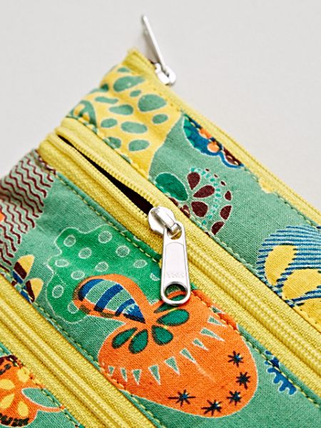 World Trip Triple Zip Pouch