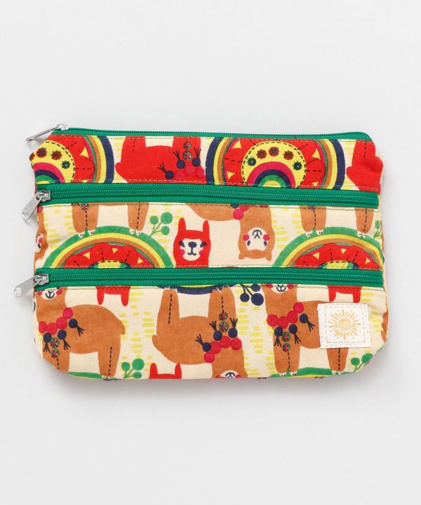 World Trip Triple Zip Pouch