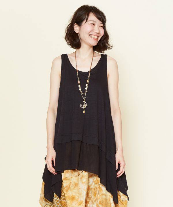Lagenlook-Ärmelloses Top von AMINA - Ametsuchi