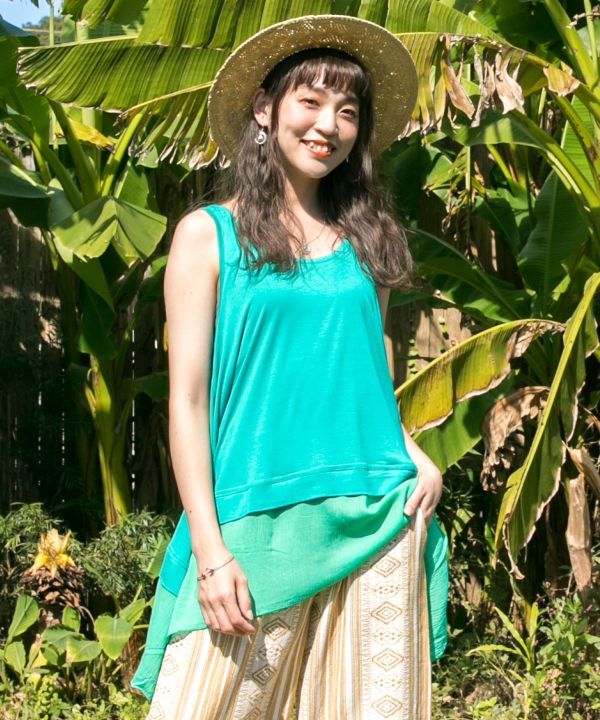 Lagenlook-Ärmelloses Top von AMINA - Ametsuchi
