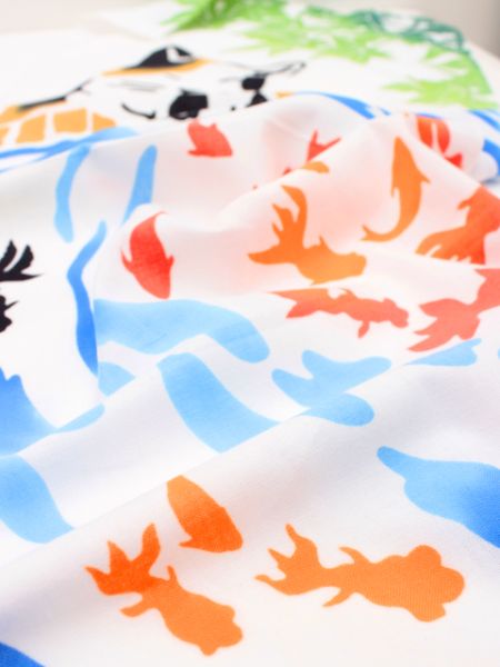 Cat x Goldfish TENUGUI Towel Tenugui by Kaya - Ametsuchi