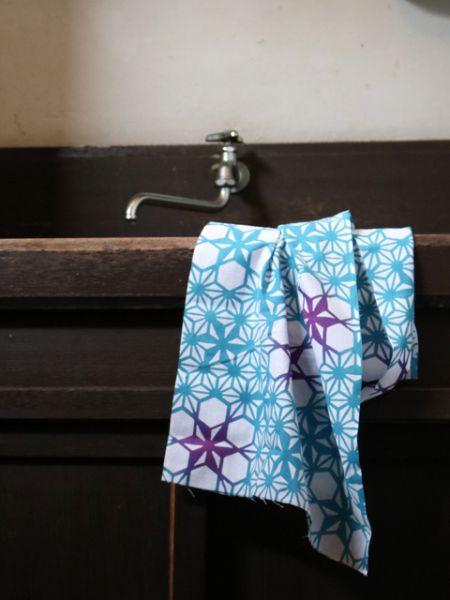 Hemp Leaf KISSHO Pattern TENUGUI Towel