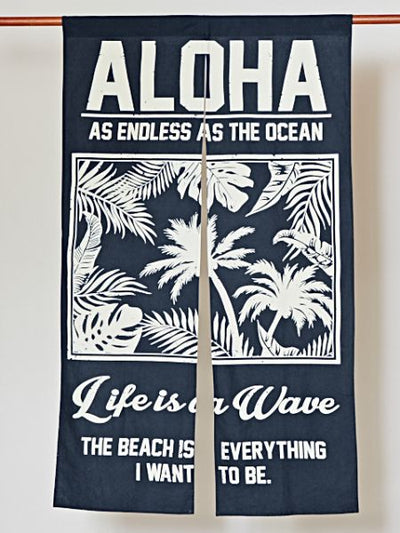 无尽的Aloha NOREN狭缝窗帘