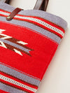 Bolso tote tejido a mano con diseño Navajo