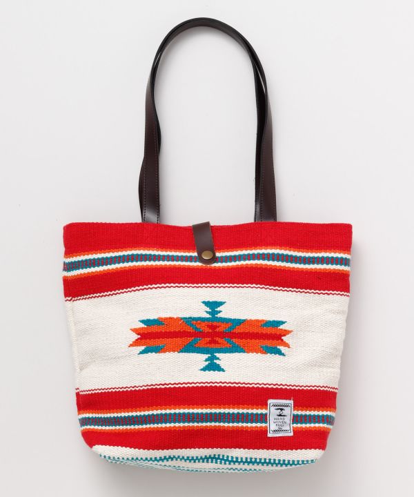 Navajo圖案手工編織地毯手提袋