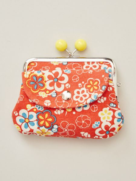 กระเป๋าถือ HANPU Double Clasp ลายดอกไม้ญี่ปุ่น