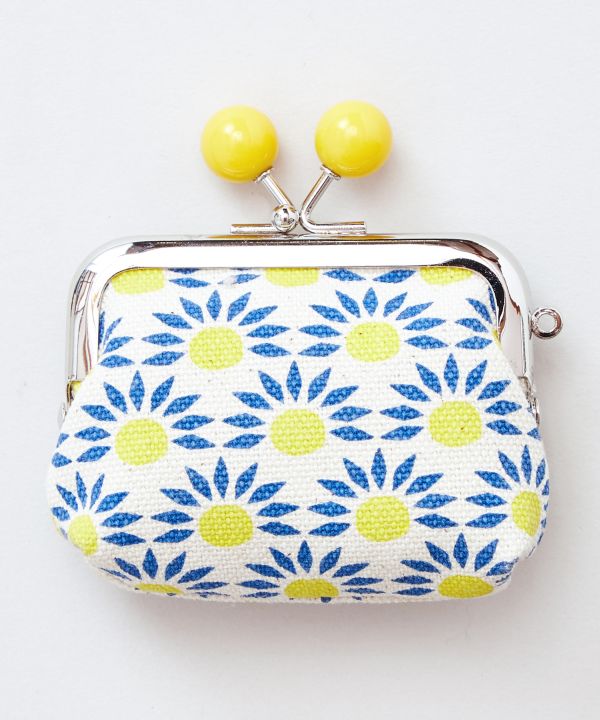 Polish Pottery Pattern GAMAGUCHI Clutch Coin Purse