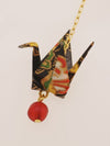 ORIGAMI Crane Earrings-SARASA