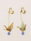 ORIGAMI Crane Earrings-SARASA