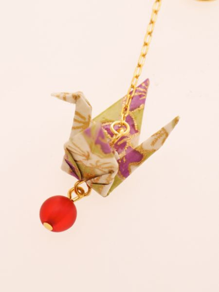 ORIGAMI Crane Earrings - KIKYOU