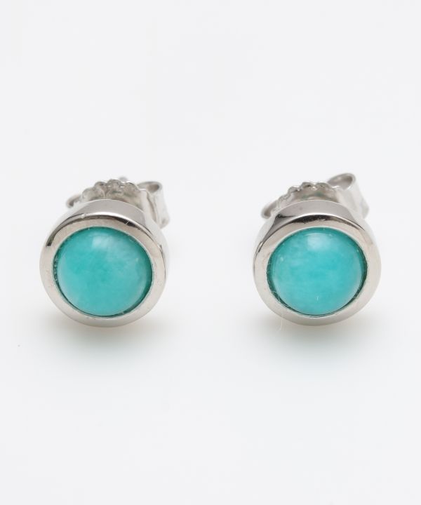 Peruvian Amazonite Stud Earrings