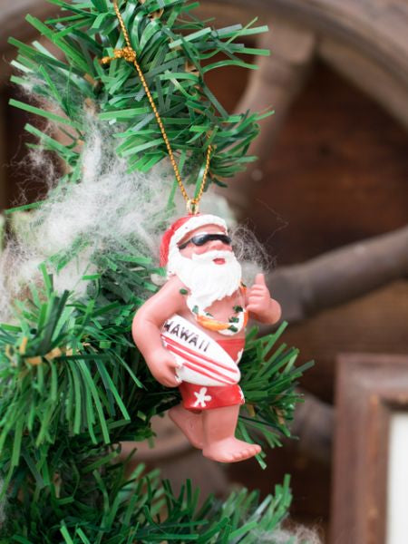 Hawaiian Santa Claus Ornament