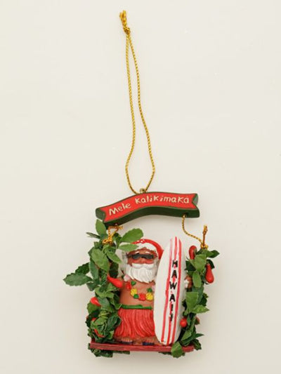Hawaiianischer Weihnachtsmann Ornament