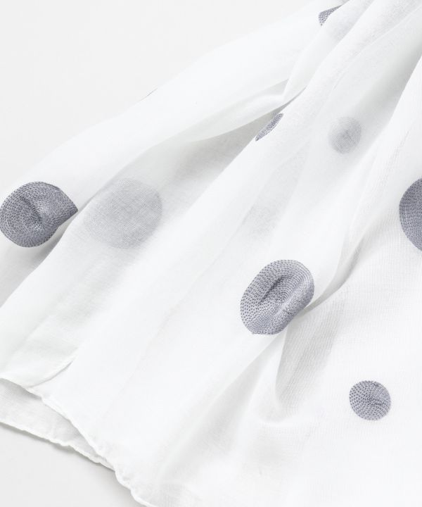 Écharpes brodées à pois par Kaya - Ametsuchi