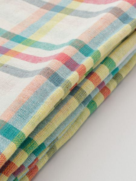 MADLAS Plaid Multi Cloth Bed Cover - Single Decorative Fabrics by AMINA - Ametsuchi