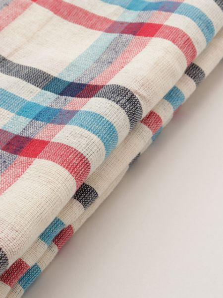 MADLAS Plaid Multi Cloth Bed Cover - Single Decorative Fabrics by AMINA - Ametsuchi