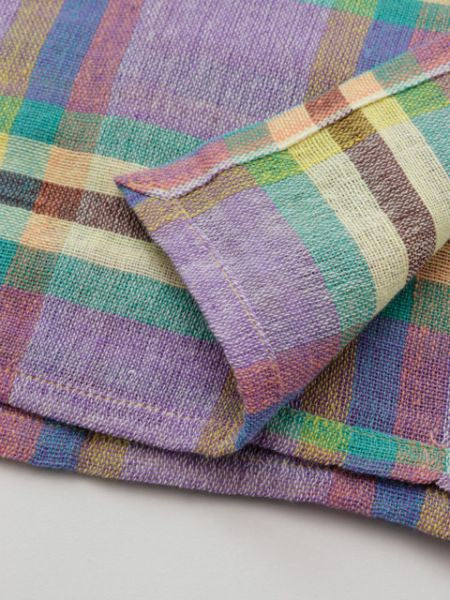 MADLAS Plaid Multi Cloth Bed Cover - Single Decorative Fabrics by AMINA - Ametsuchi
