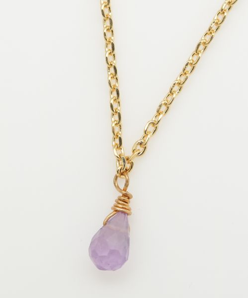 Collar de piedras preciosas de piedra de nacimiento