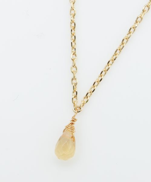 Collar de piedras preciosas de piedra de nacimiento