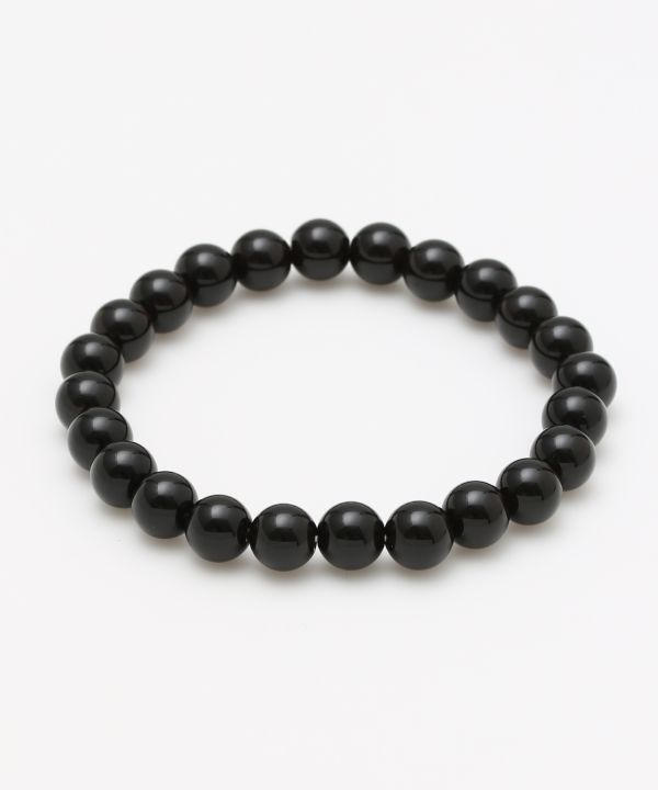 8mm Black Crystal Bracelet Bangles & Bracelets by 岩座 - Ametsuchi